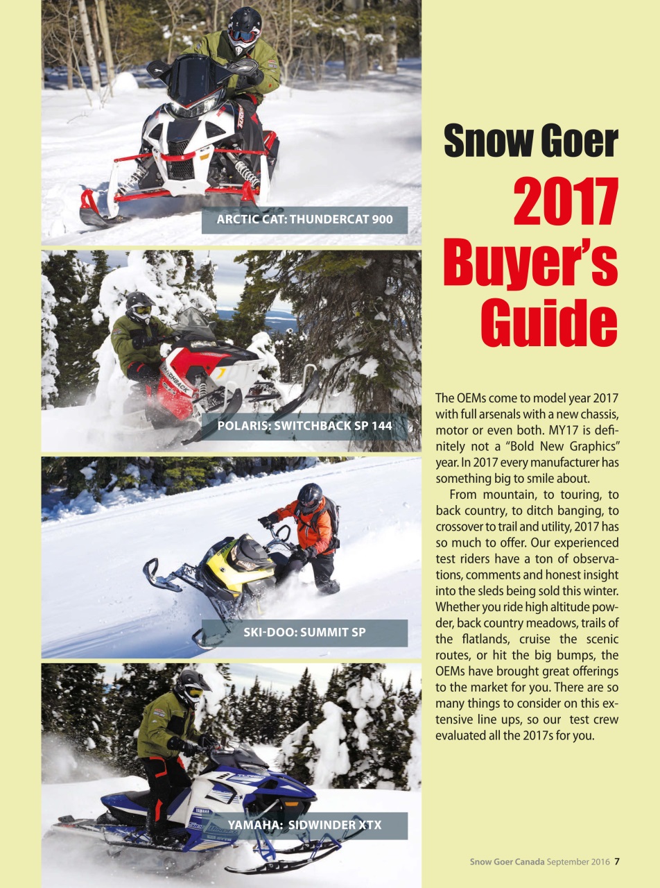 Snow Goer Canada Preview Pages
