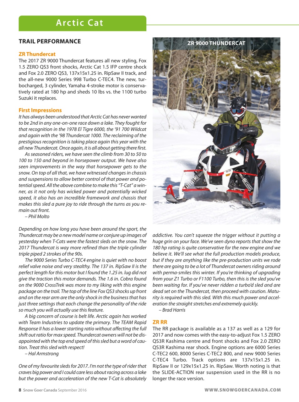 Snow Goer Canada Preview Pages