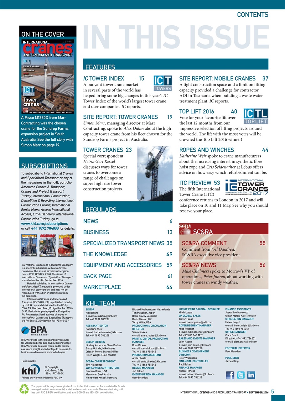 Int. Cranes and Specialized Transp Preview Pages