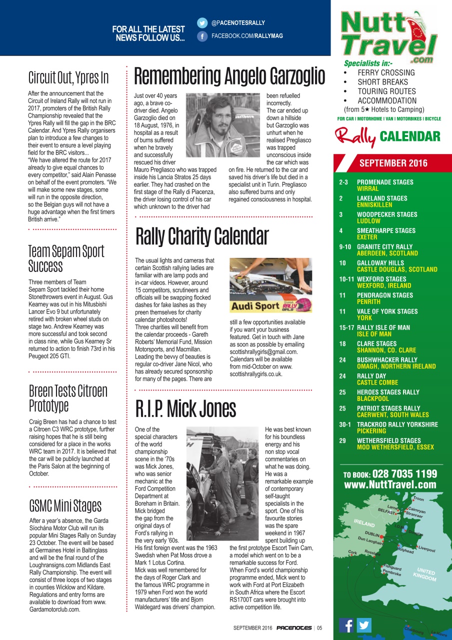 Pacenotes Rally magazine Preview Pages