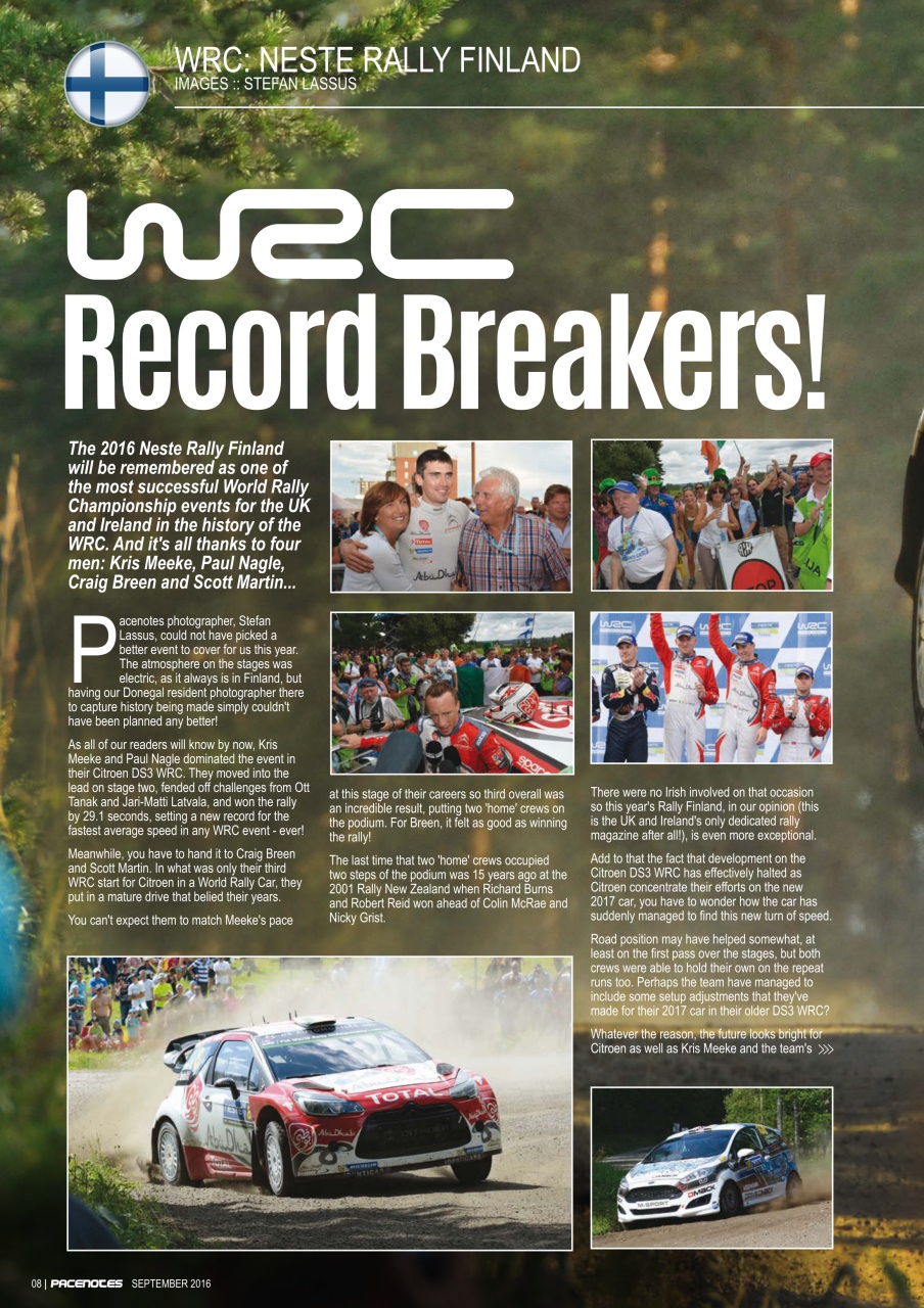 Pacenotes Rally magazine Preview Pages