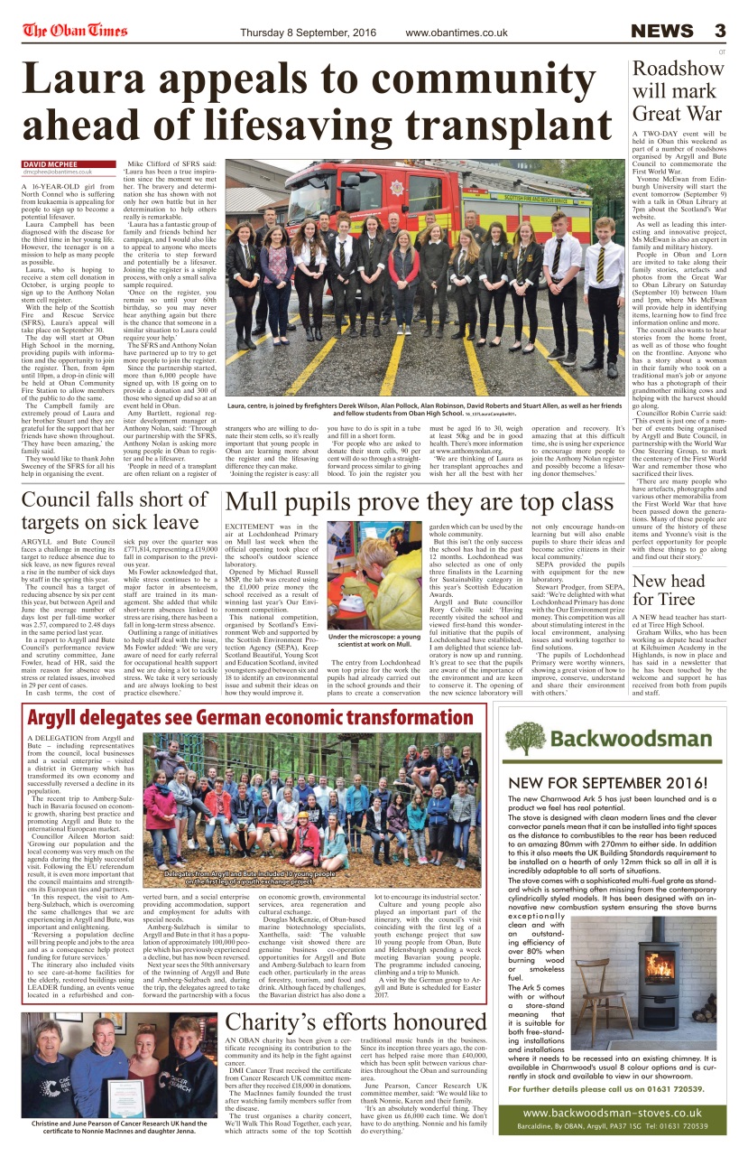 The Oban Times & Lochaber Times Preview Pages