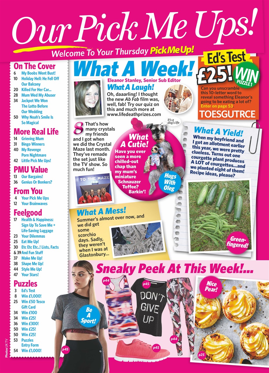 Pick Me Up Preview Pages