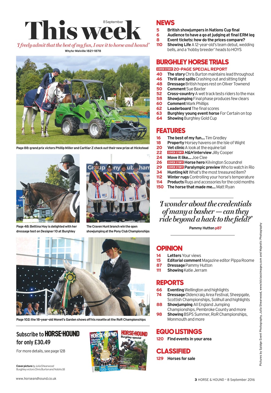 Horse & Hound Preview Pages