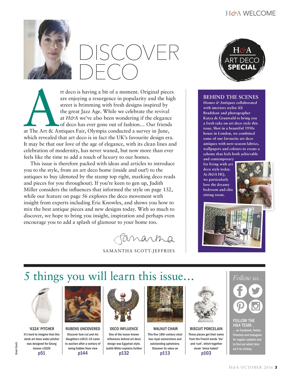 Homes & Antiques Magazine Preview Pages