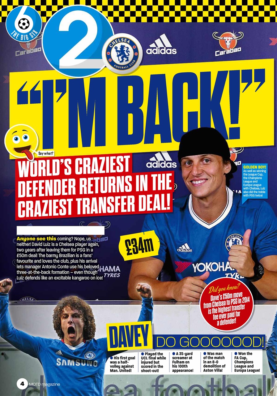 Match of the Day Preview Pages