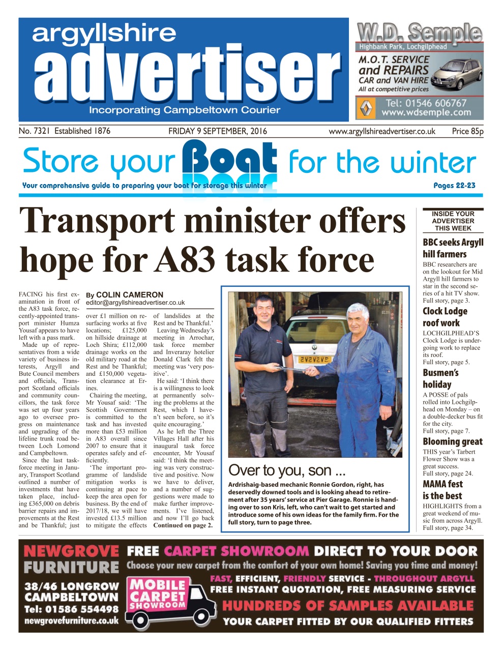 Argyllshire Advertiser Preview Pages