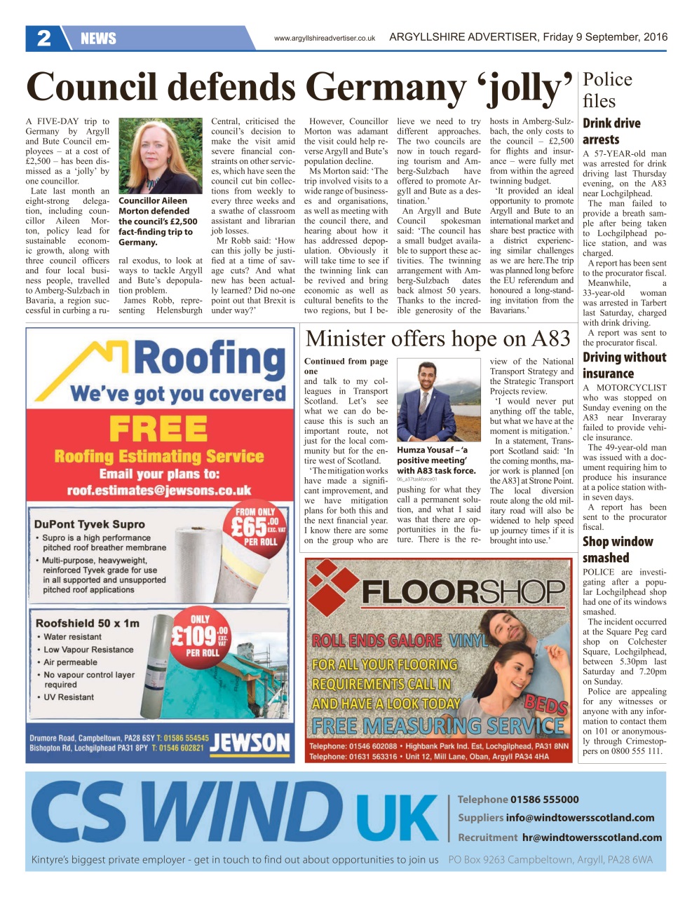 Argyllshire Advertiser Preview Pages