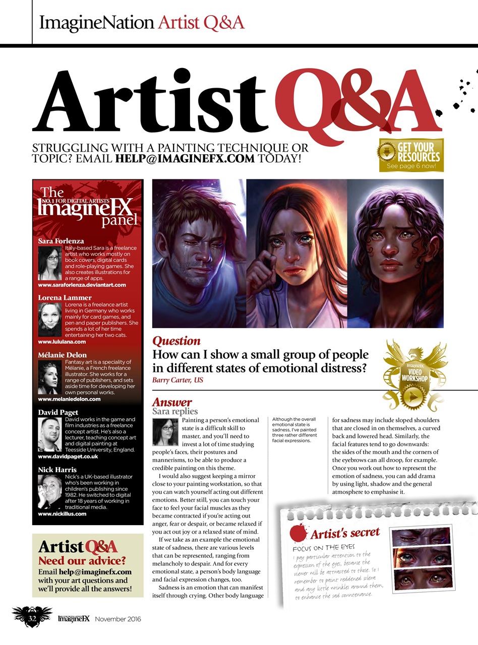 ImagineFX Preview Pages