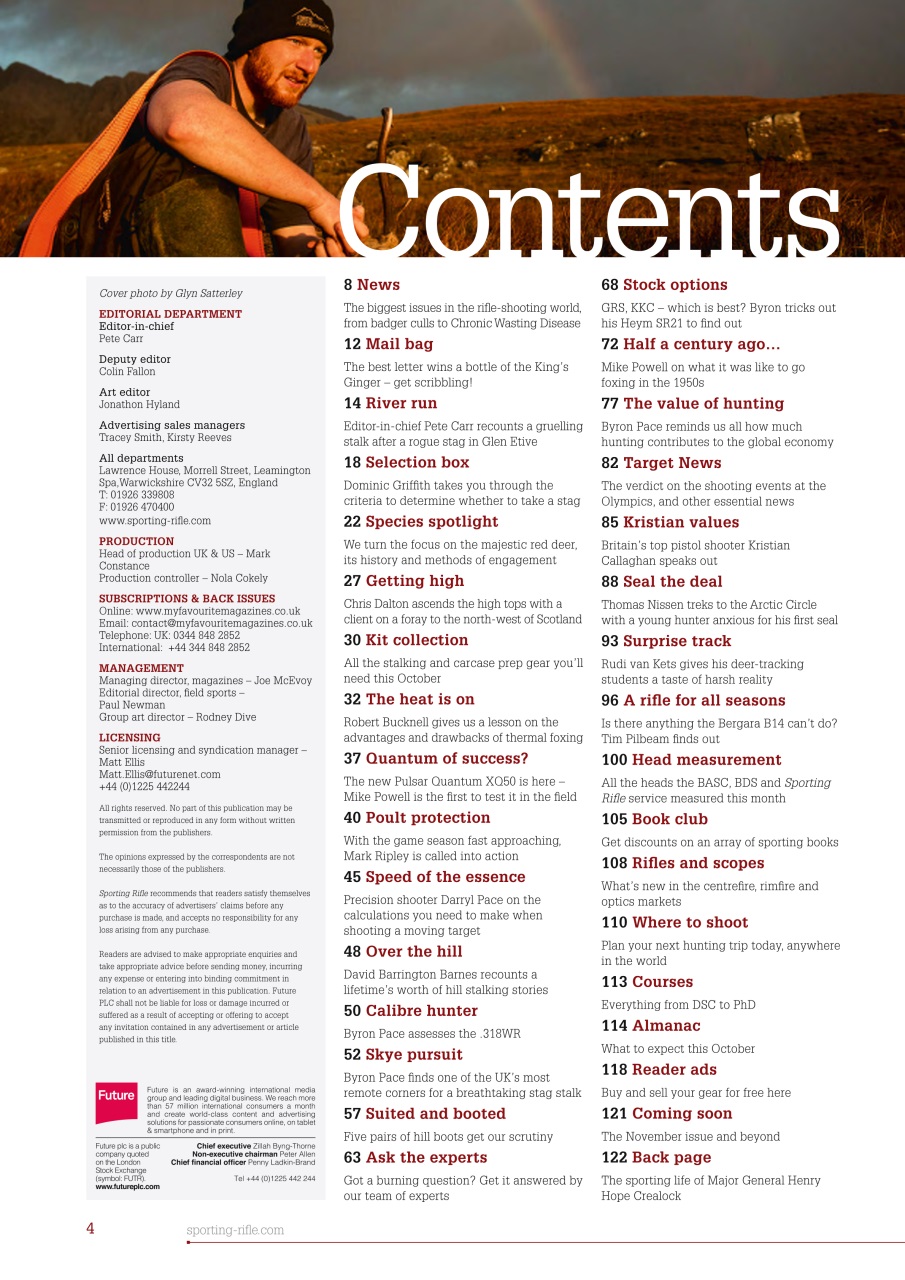 Sporting Rifle Preview Pages