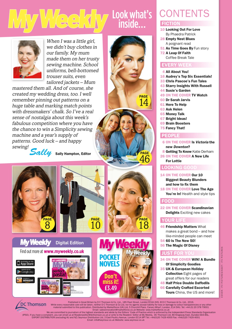 My Weekly Preview Pages