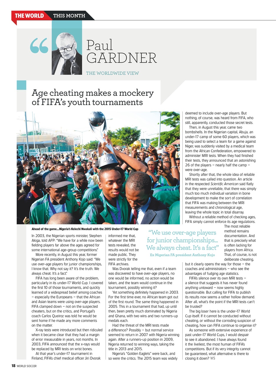 World Soccer Preview Pages