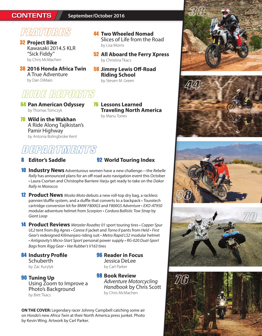 Adventure Motorcycle Preview Pages