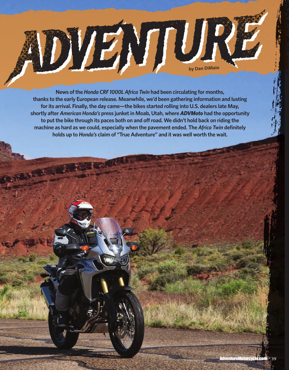Adventure Motorcycle Preview Pages