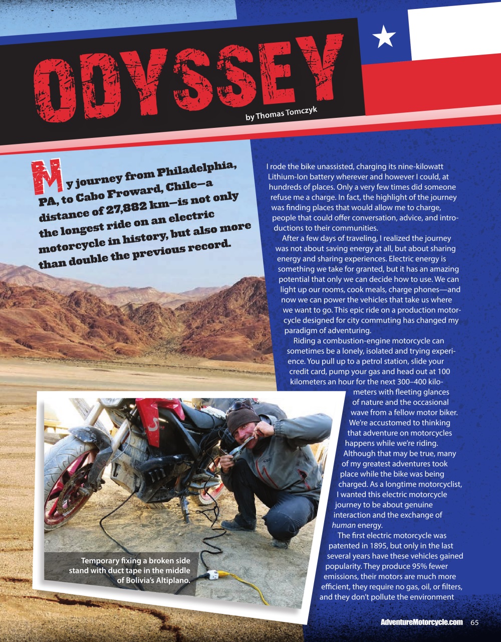 Adventure Motorcycle Preview Pages