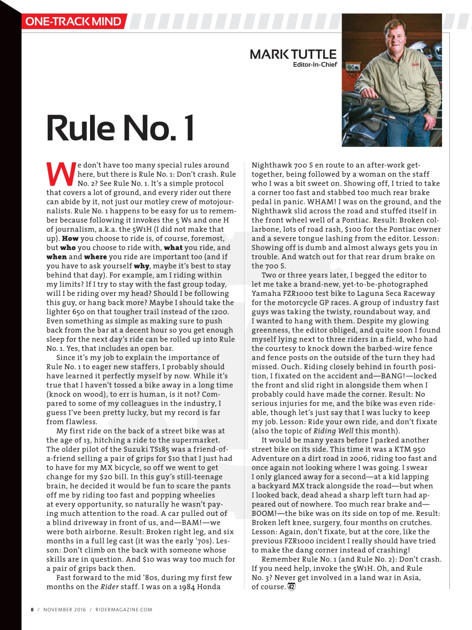 Rider Magazine Preview Pages