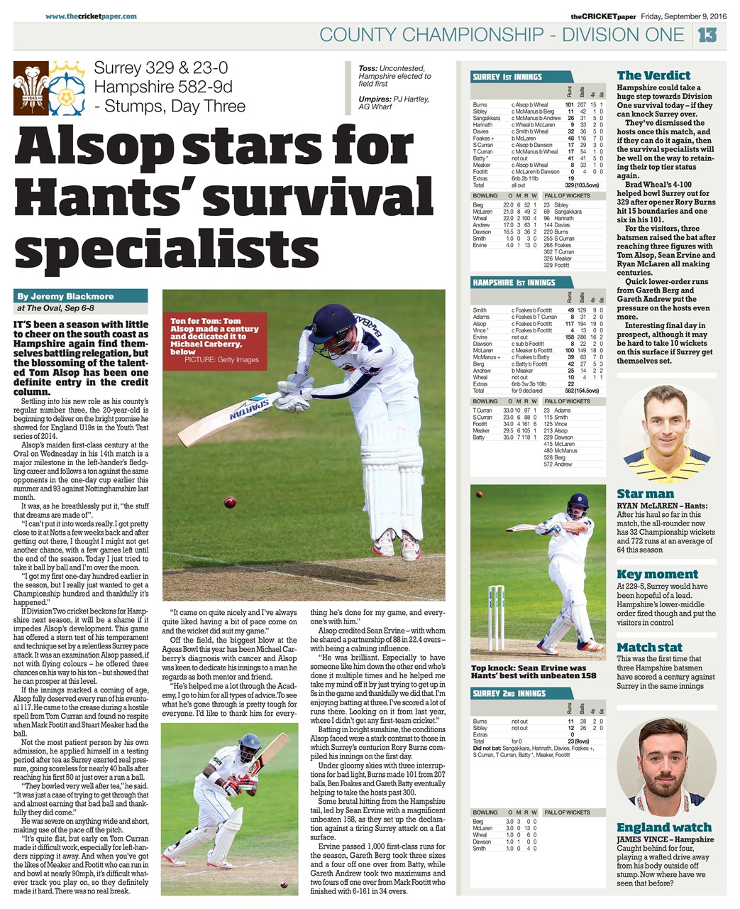 The Cricket Paper Preview Pages