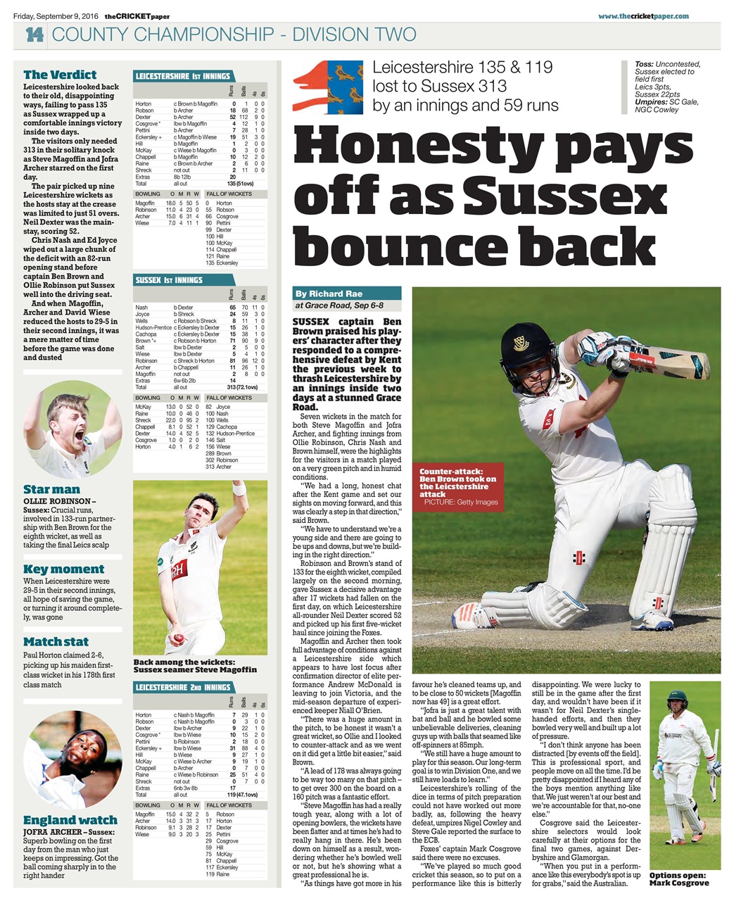 The Cricket Paper Preview Pages