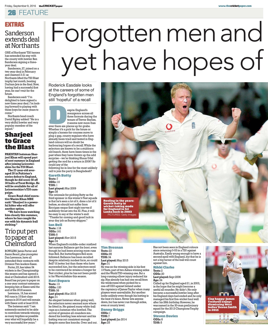 The Cricket Paper Preview Pages