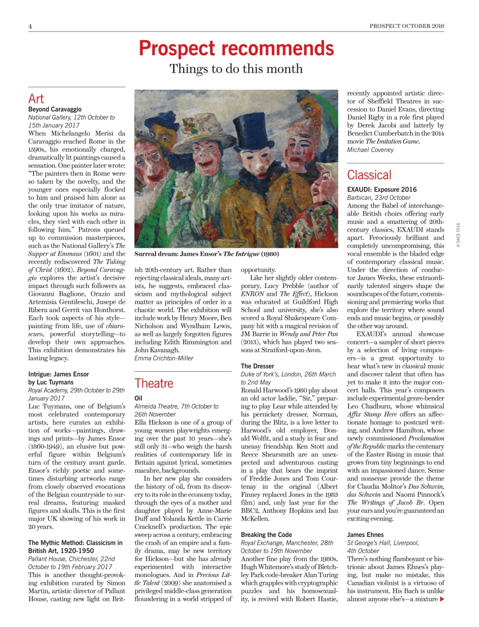 Prospect Magazine Preview Pages