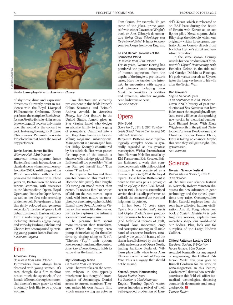 Prospect Magazine Preview Pages