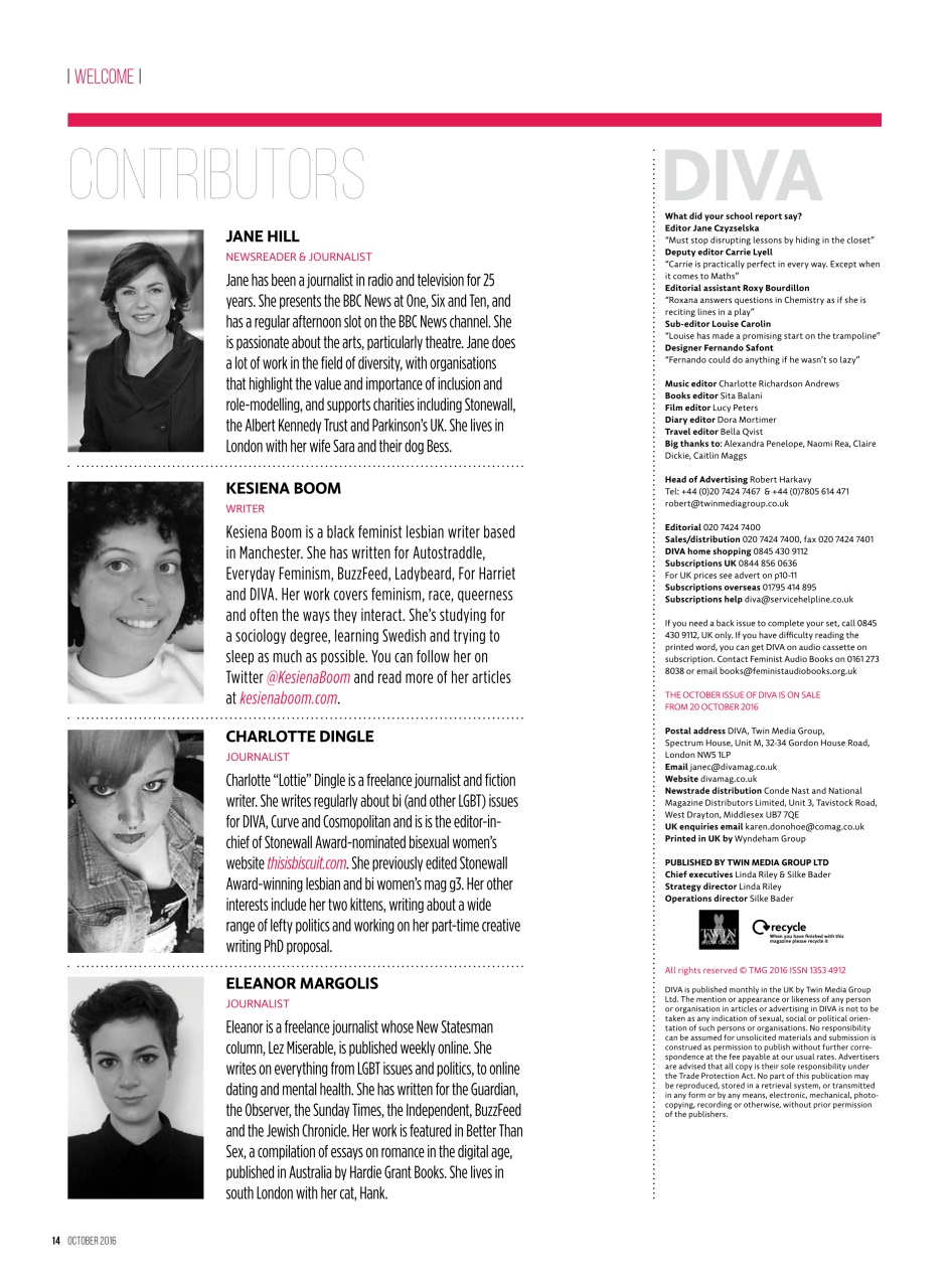 DIVA Magazine Preview Pages