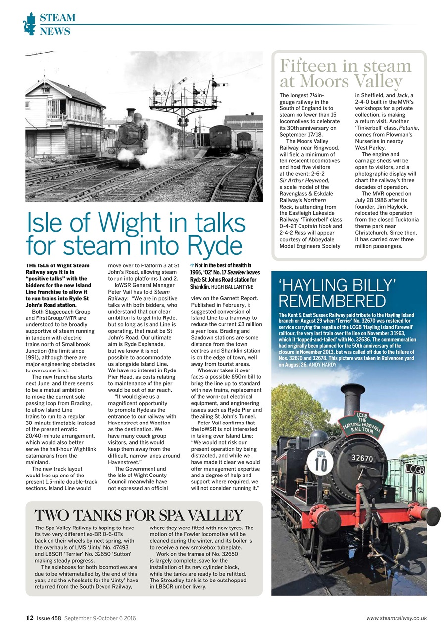 Steam Railway Preview Pages