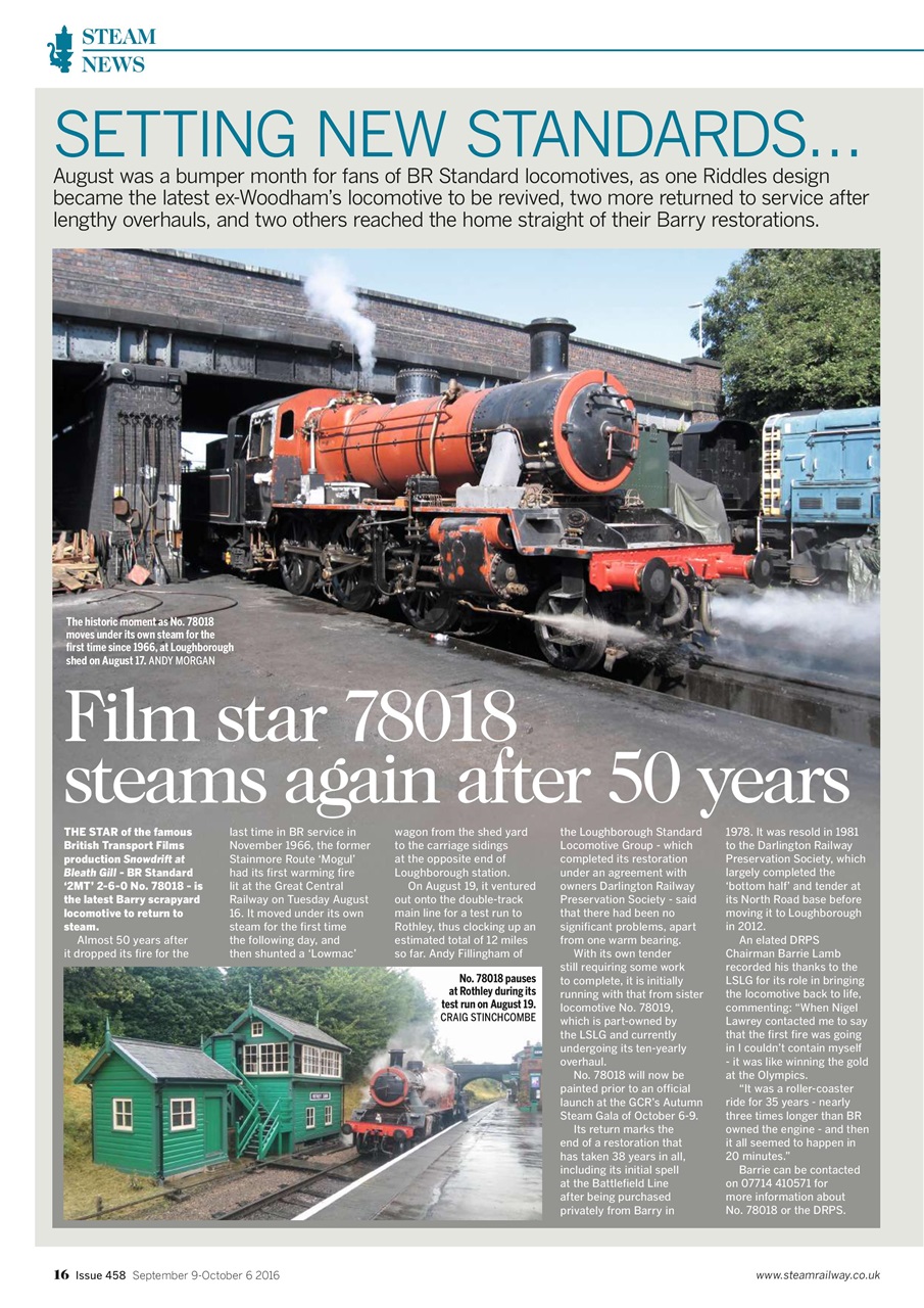 Steam Railway Preview Pages