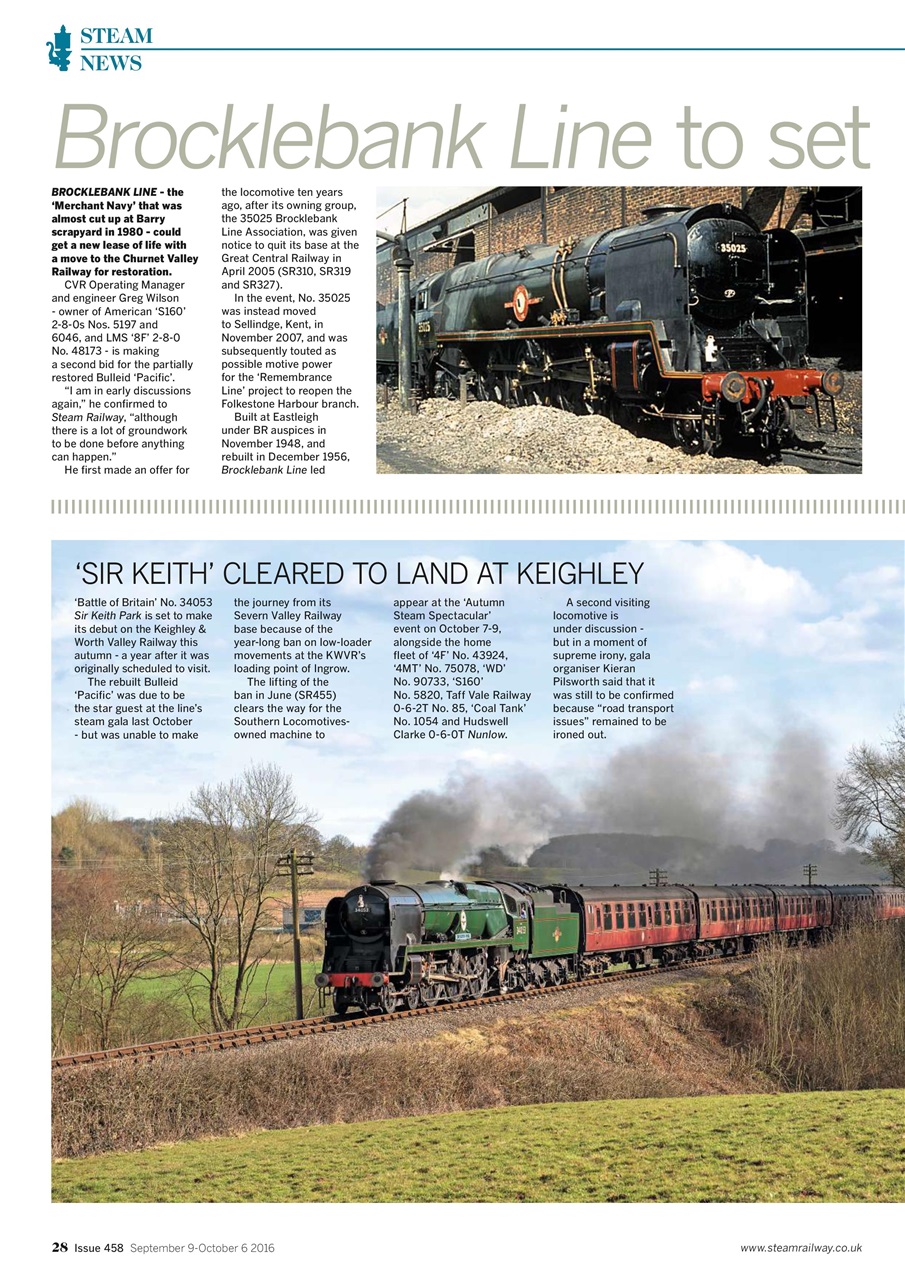 Steam Railway Preview Pages