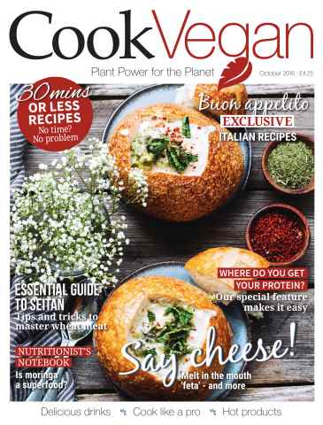 PlantBased issue Cook Vegan October 2016 Issue 3