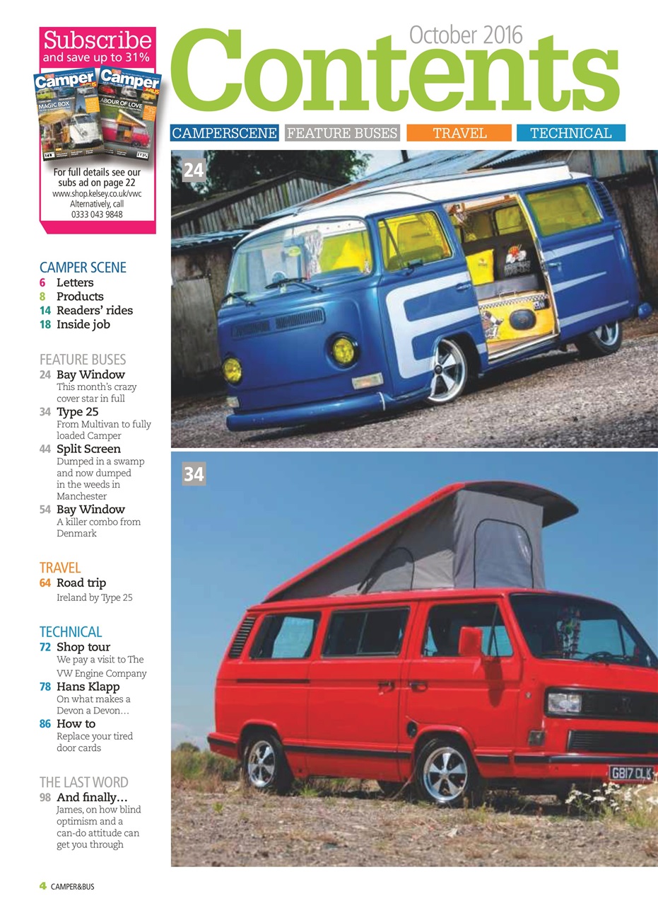 VW Camper Preview Pages