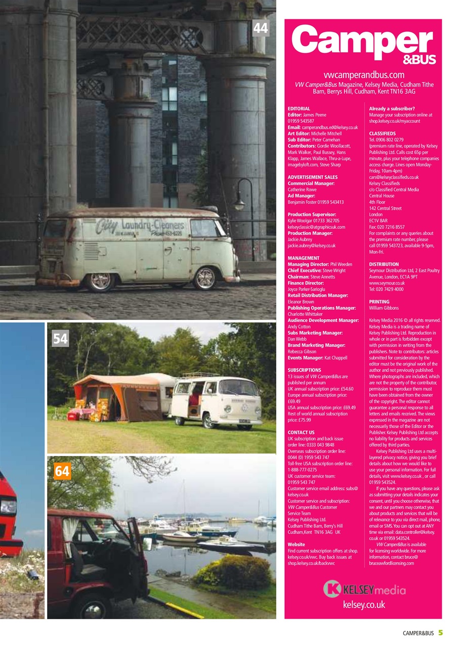 VW Camper Preview Pages
