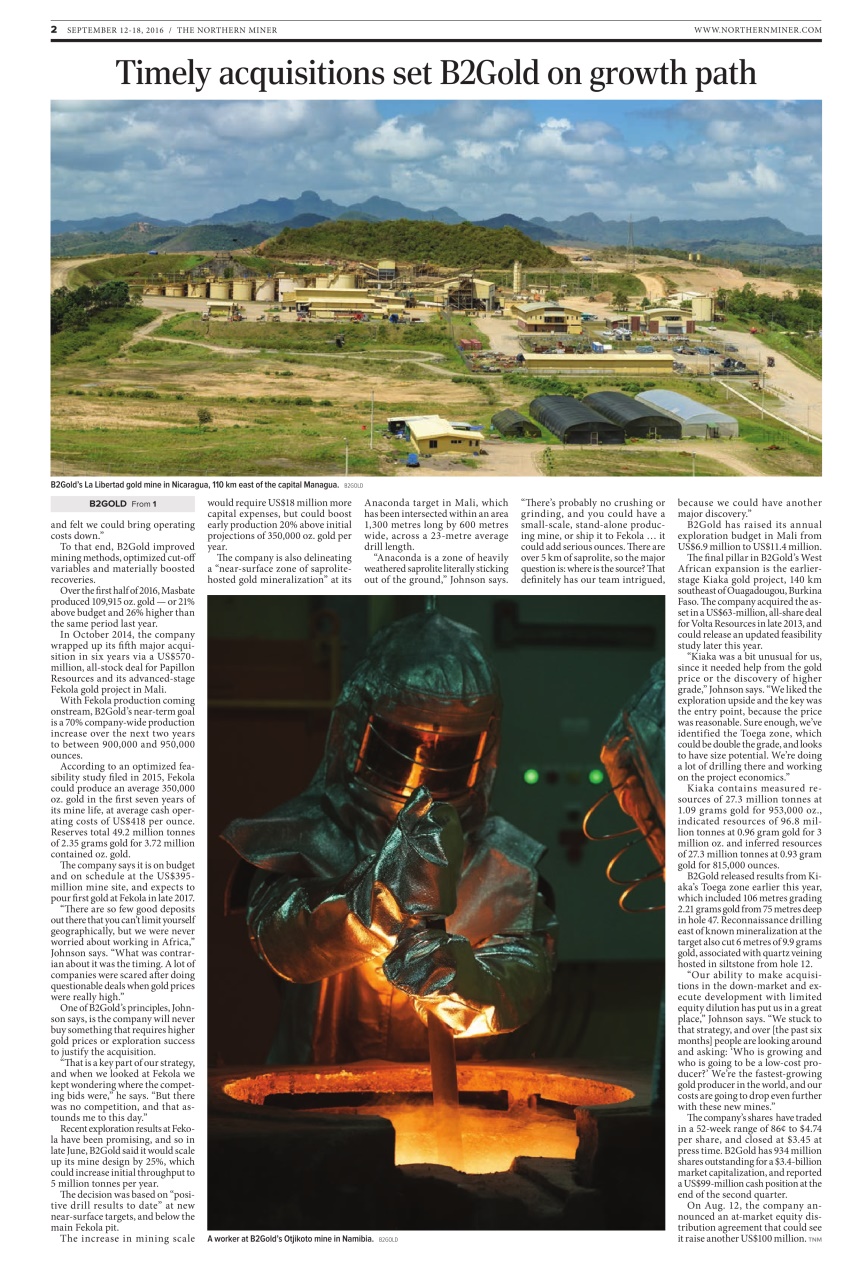 The Northern Miner Preview Pages