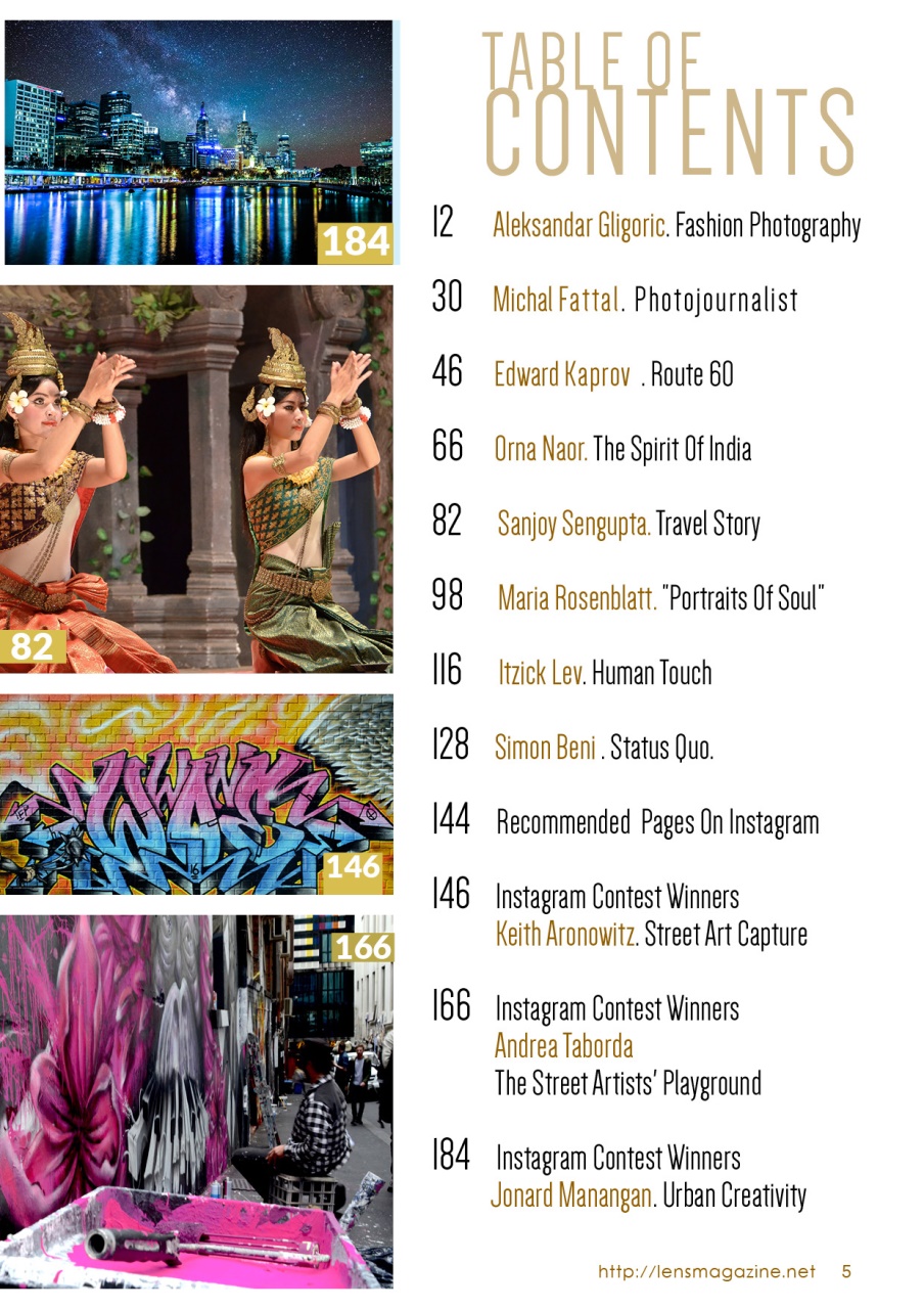 Lens Magazine Preview Pages