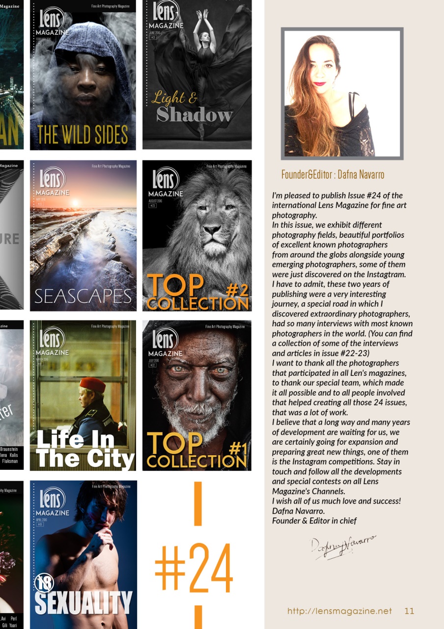 Lens Magazine Preview Pages