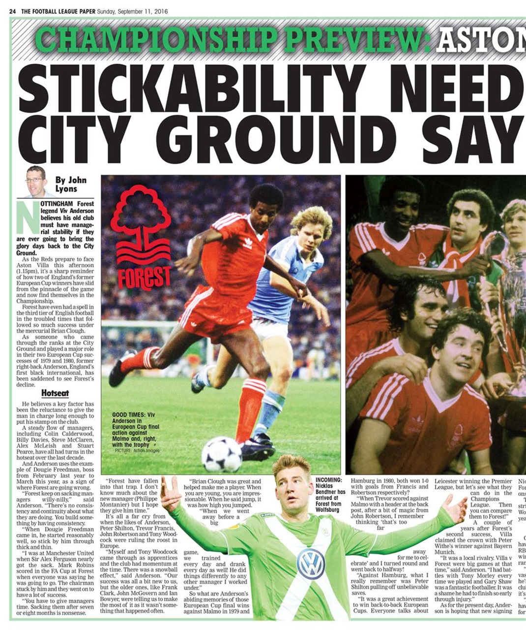 The Football League Paper Preview Pages