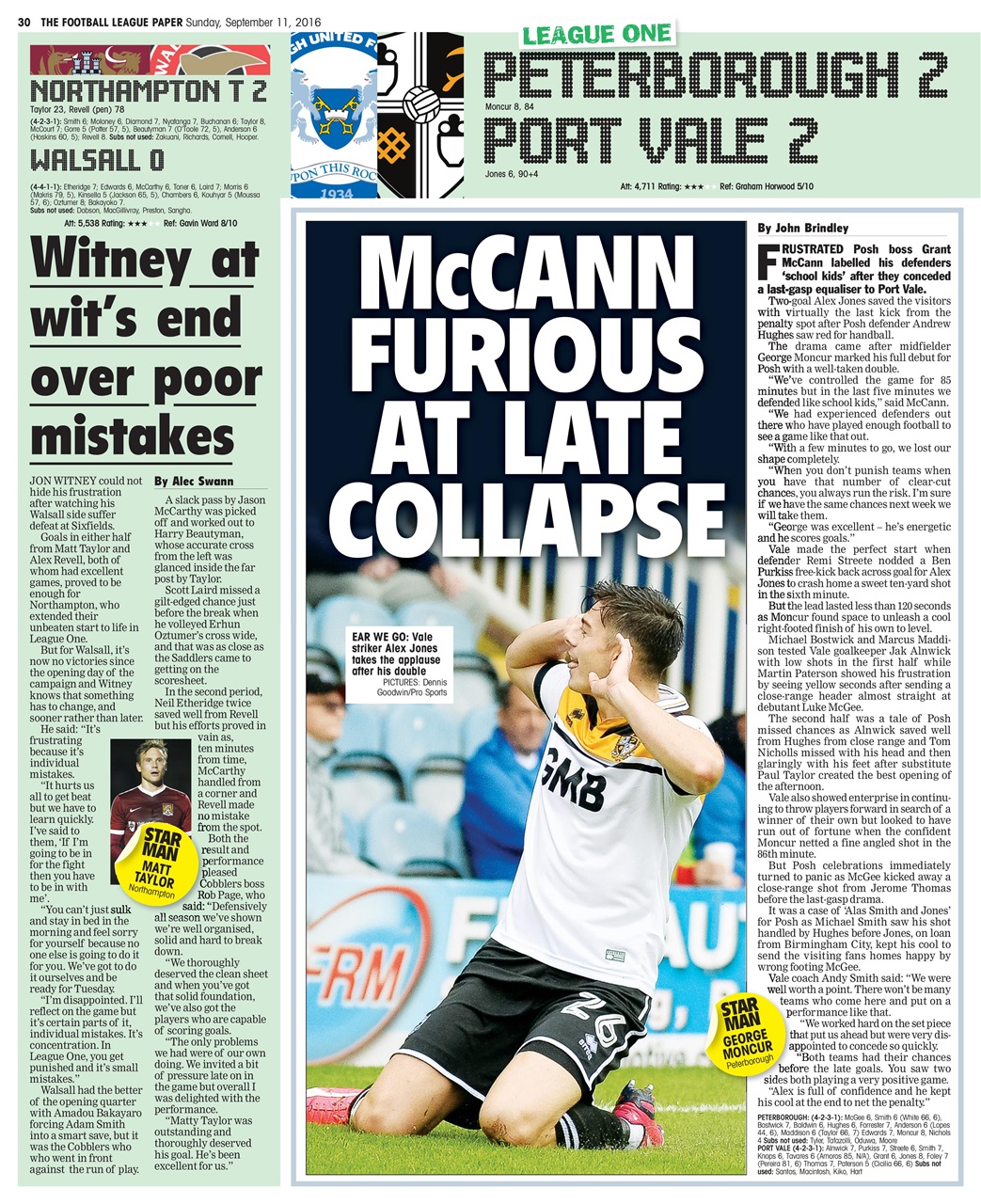 The Football League Paper Preview Pages