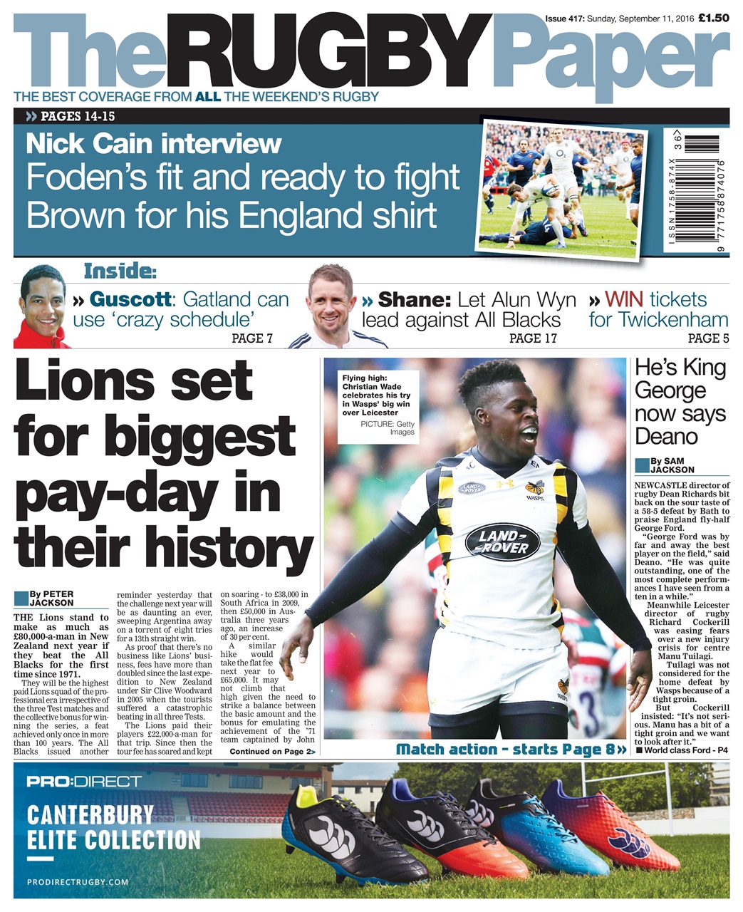 The Rugby Paper Preview Pages