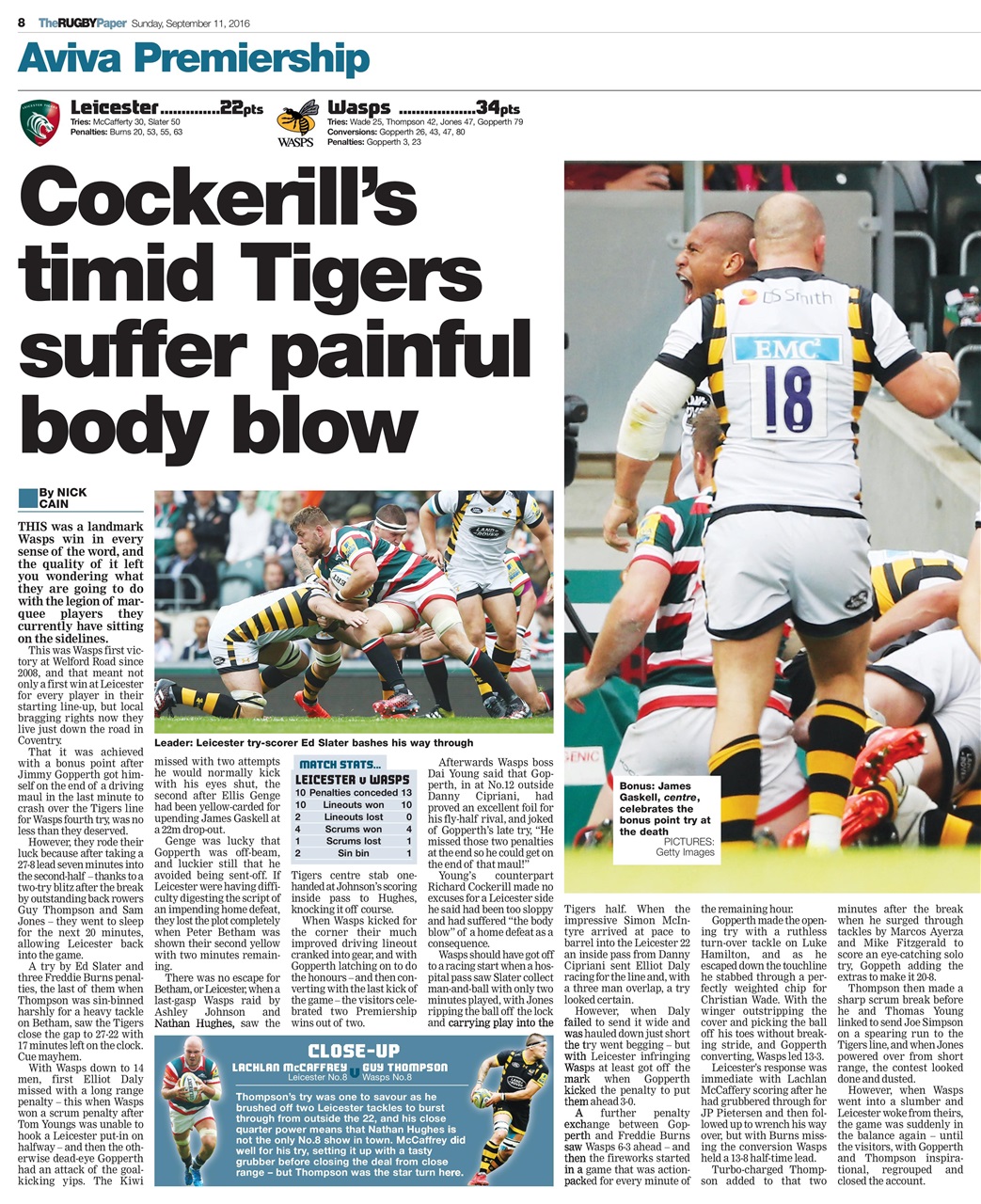 The Rugby Paper Preview Pages