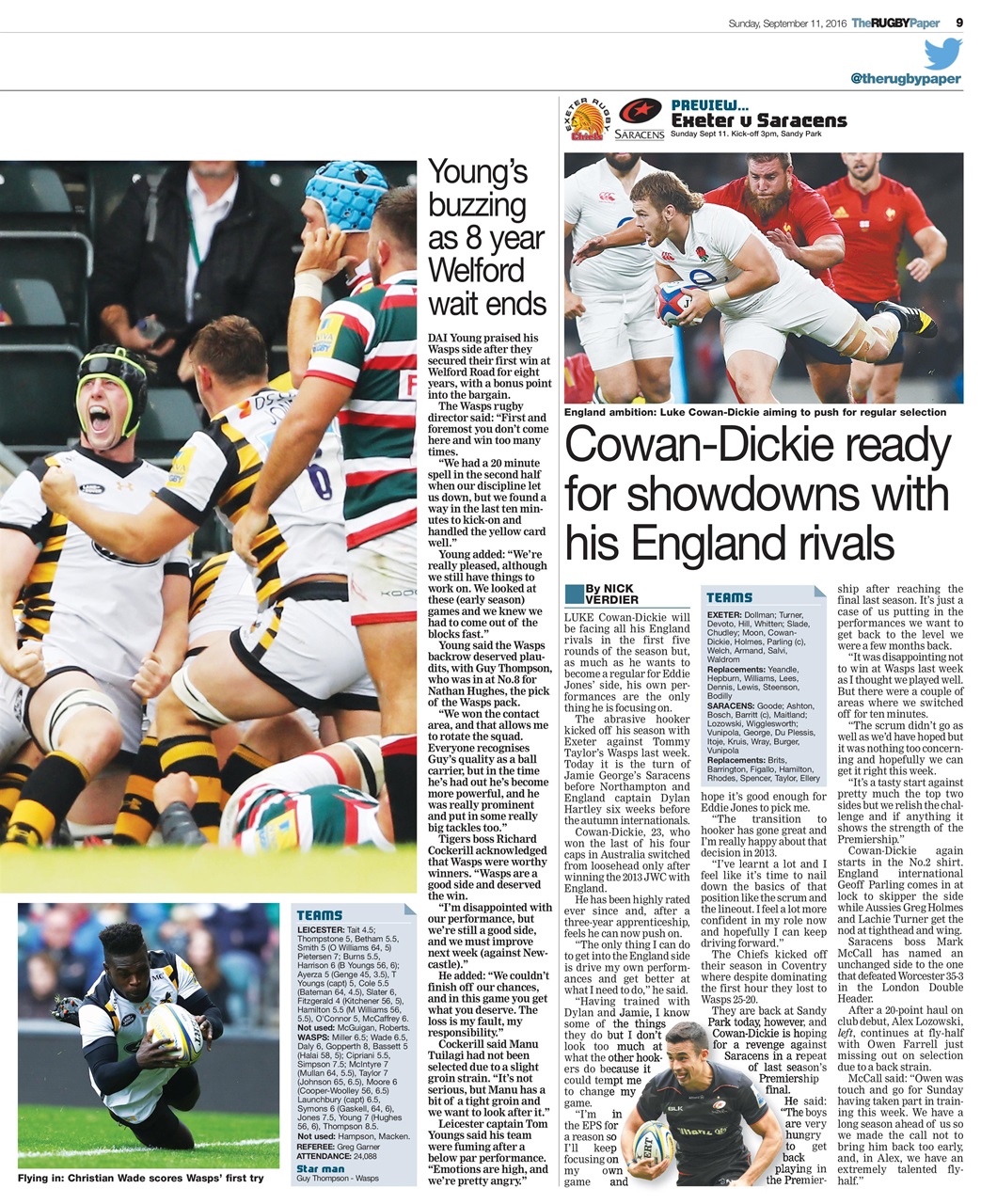 The Rugby Paper Preview Pages