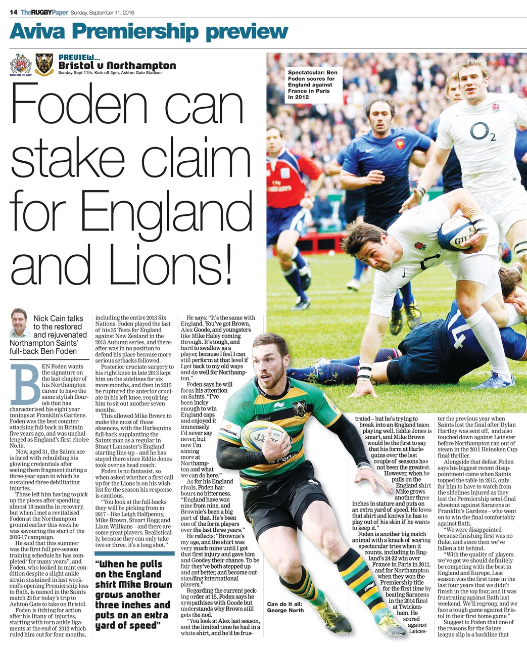 The Rugby Paper Preview Pages