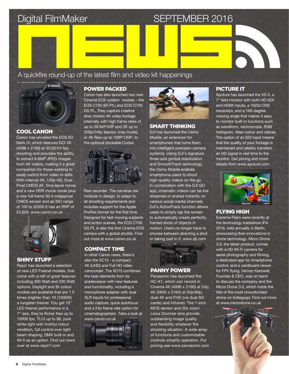 Digital FilmMaker Preview Pages