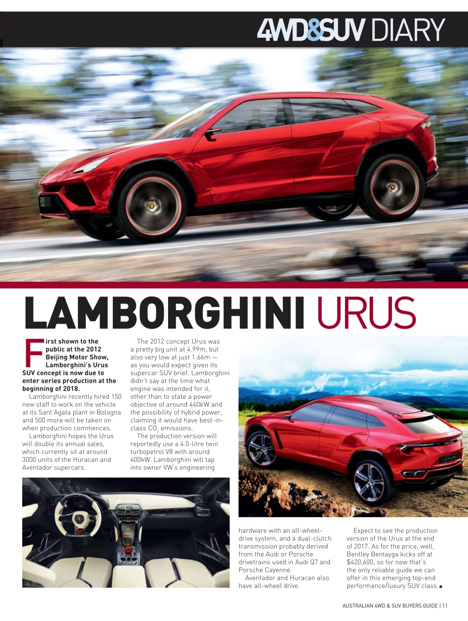 Australian 4WD and SUV Buyers Guide Preview Pages