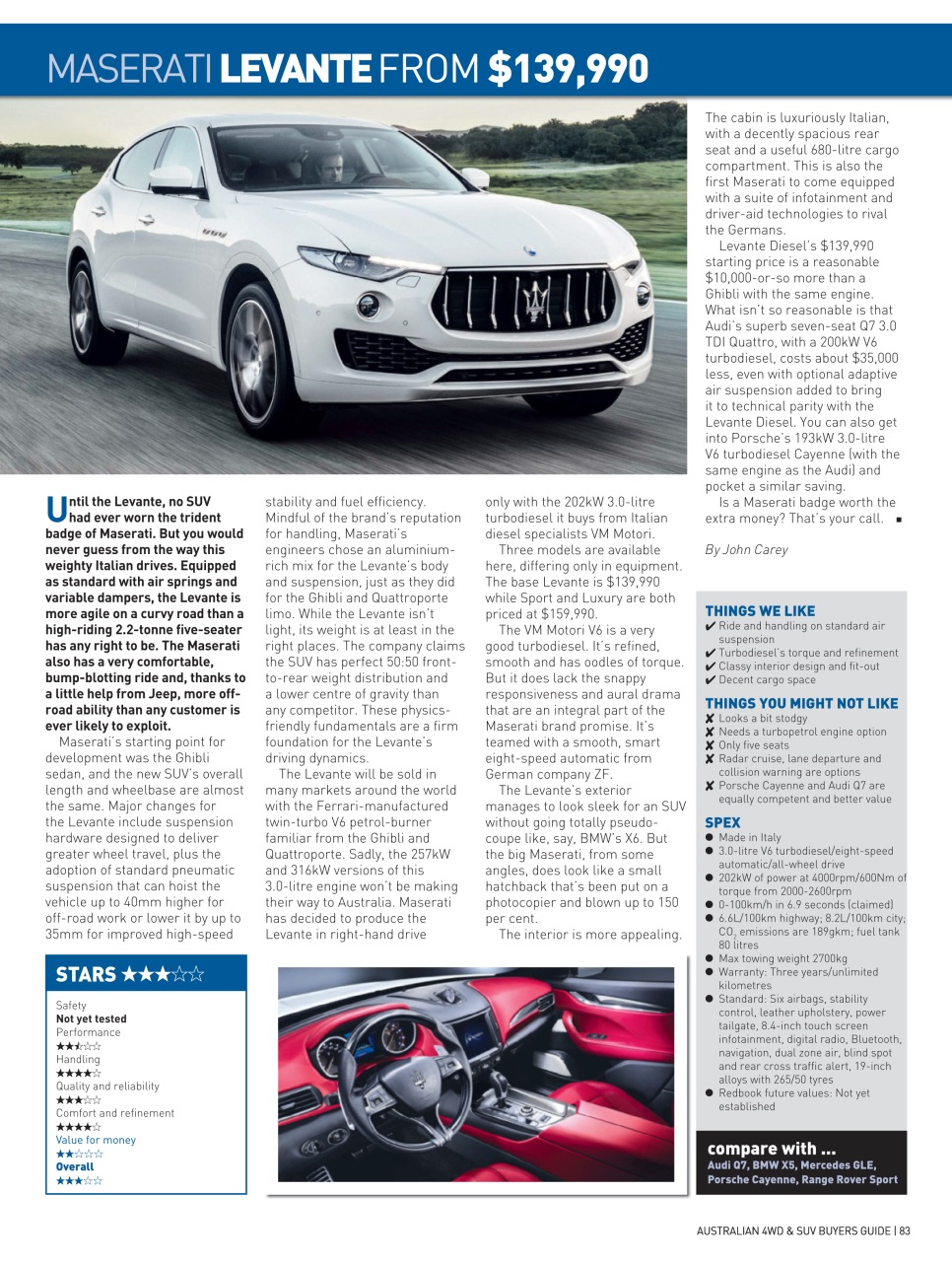 Australian 4WD and SUV Buyers Guide Preview Pages