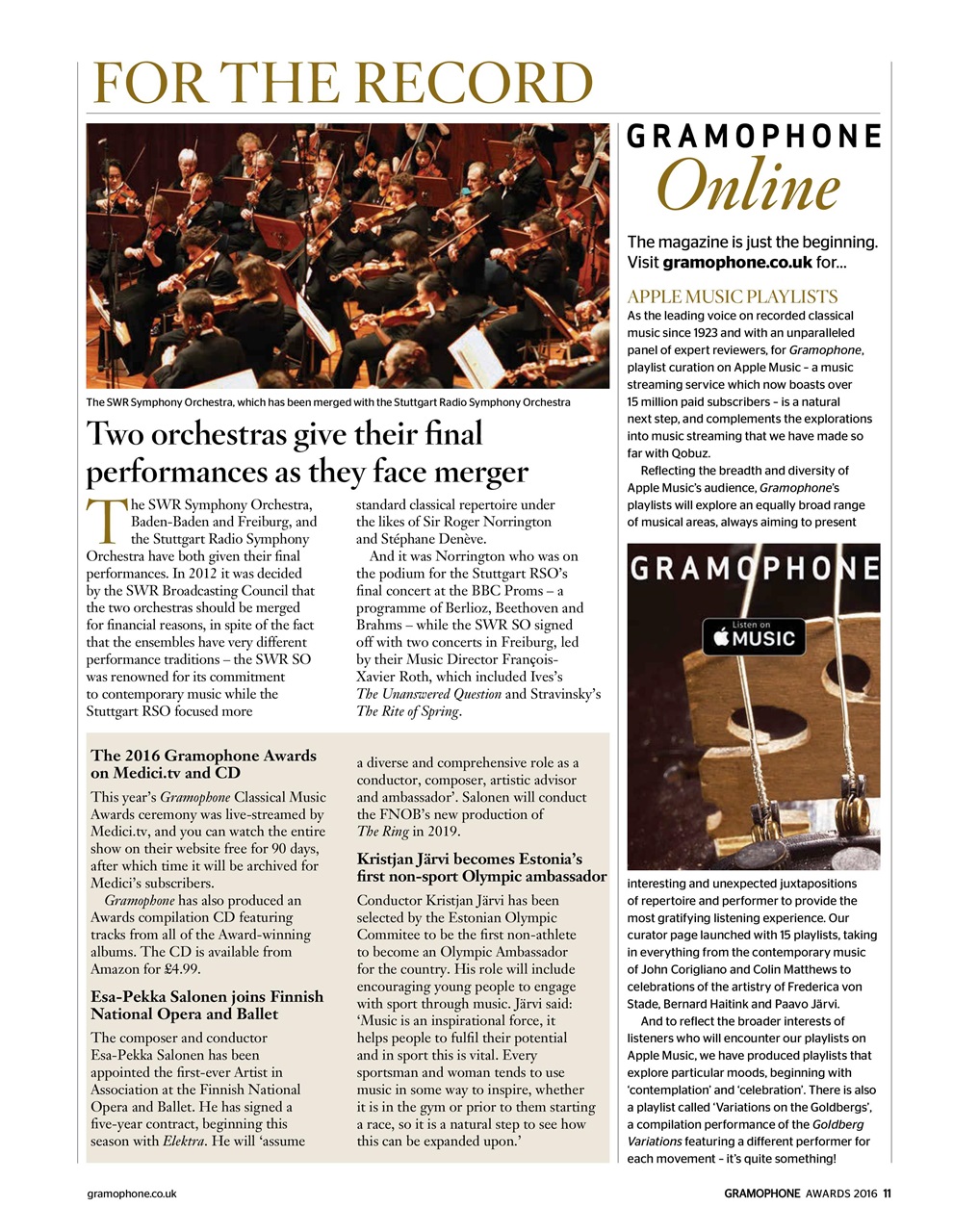 Gramophone Preview Pages