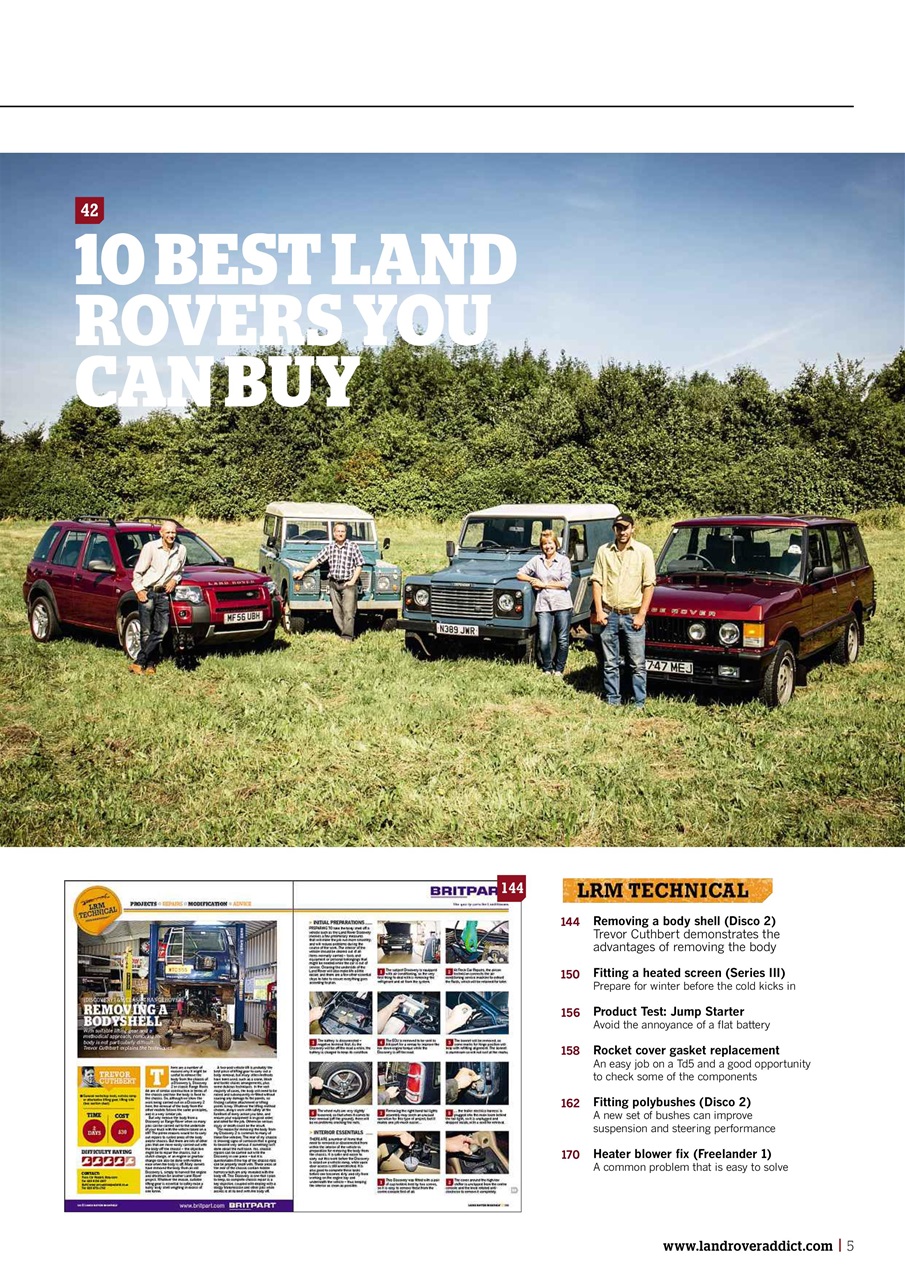 Land Rover Monthly Preview Pages
