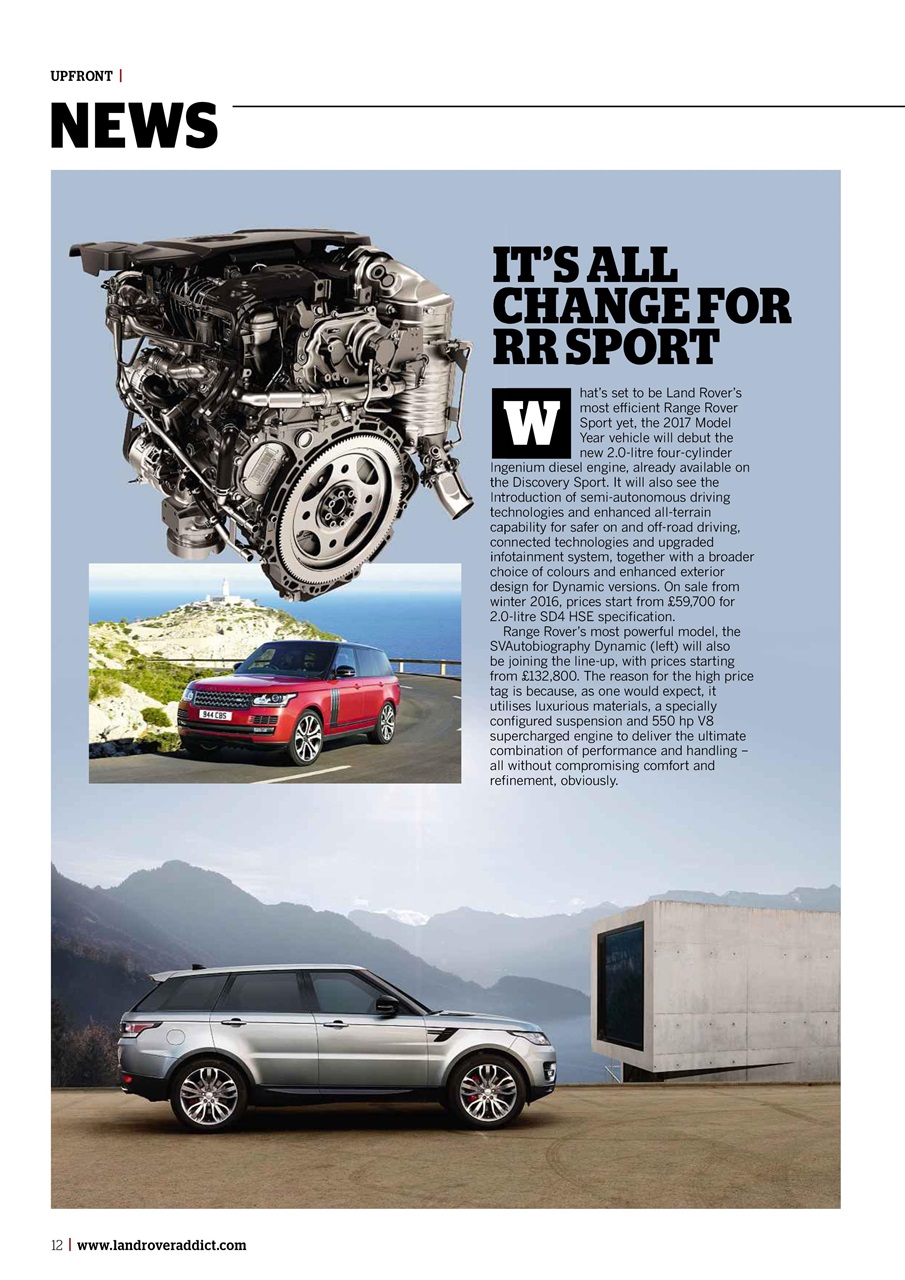 Land Rover Monthly Preview Pages