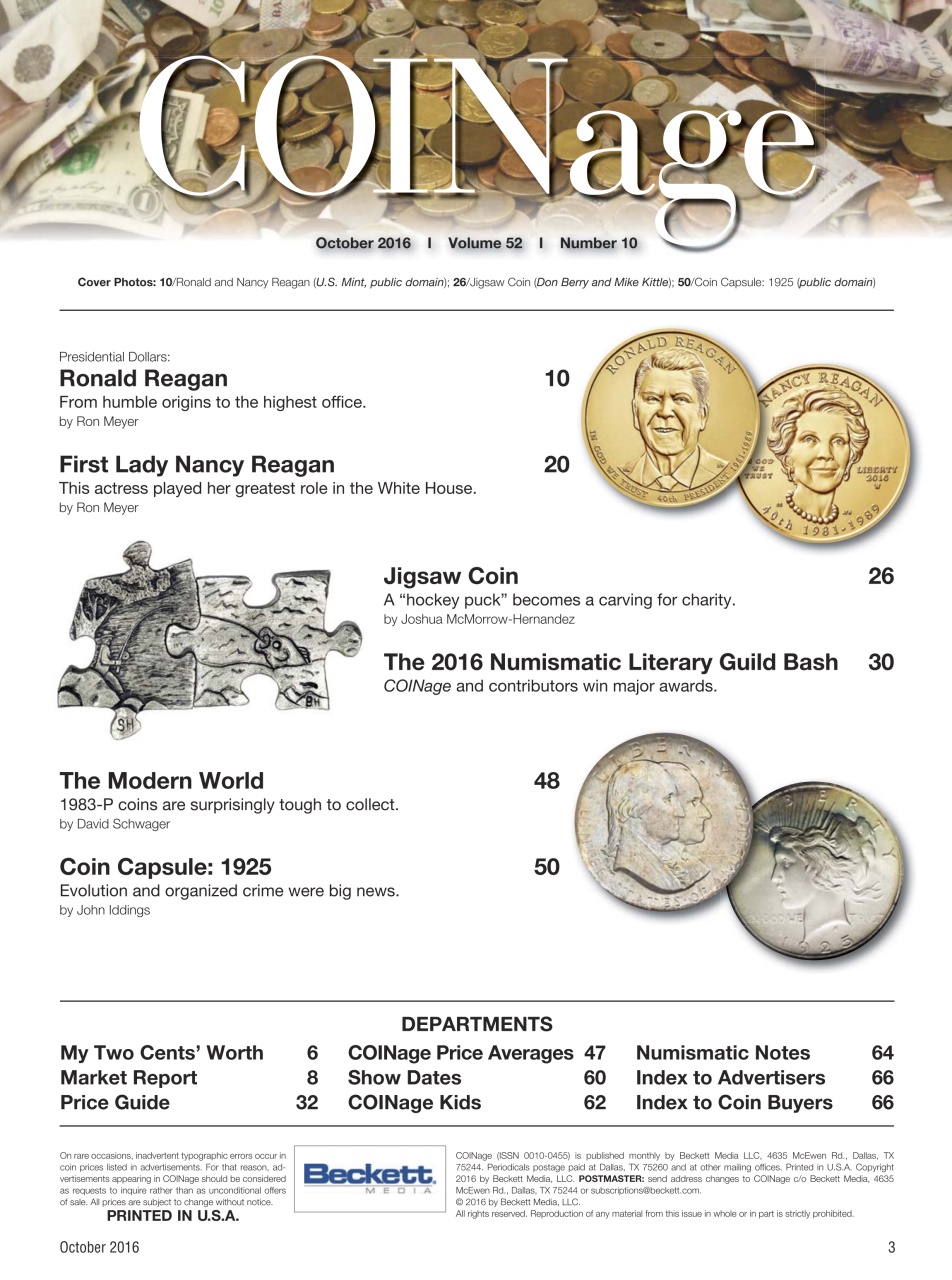COINage Magazine Preview Pages