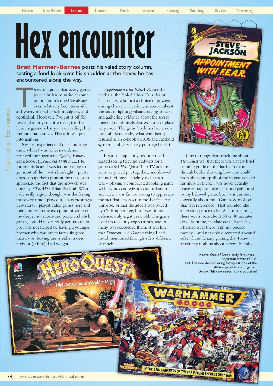 Miniature Wargames Preview Pages