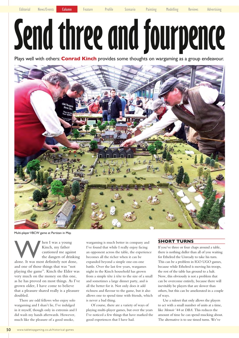 Miniature Wargames Preview Pages
